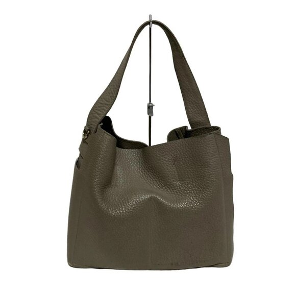 FURLA - Gray Beige Leather Handbag - Picture 3 of 10